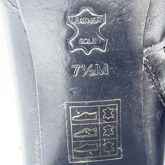 Black Leather Ankle Boots - Picture 6 of 16